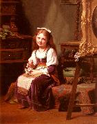 Fritz Zuber-Buhler The First Cherries oil painting